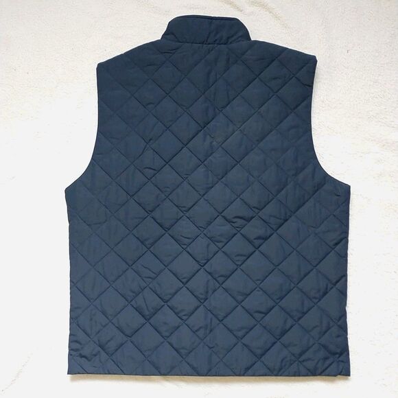 Brooks Brothers Vest Mens L Navy Blue Quilted Zip Puffer Sleeveless Hommati Logo - Picture 5 of 8